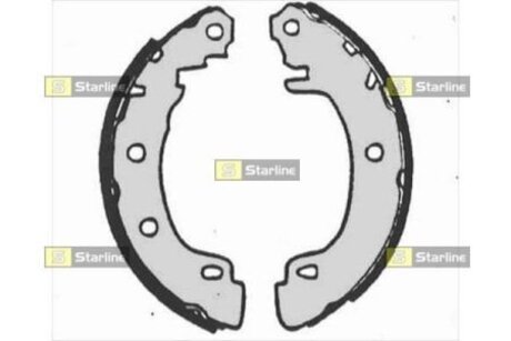 Тормозные колодки барабанные, к-кт. STARLINE BC 07170