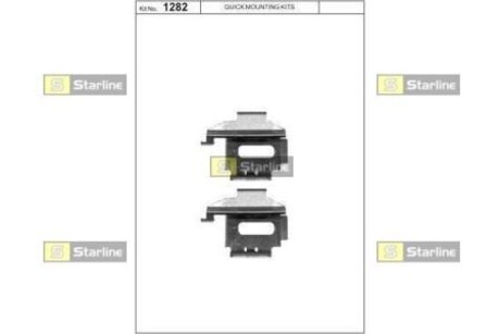 Ремонтный комплект тормозных колодок STARLINE BDPR48