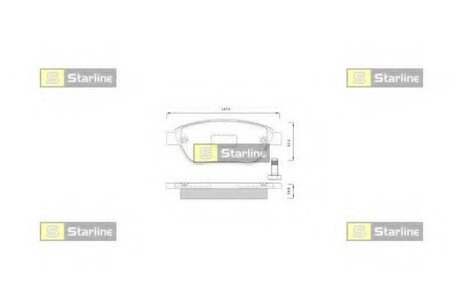 Колодки тормозные дисковые, к-кт. STARLINE BD S248