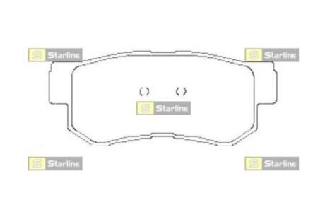 Колодки тормозные дисковые, к-кт. STARLINE BD S441