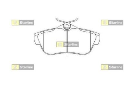 Колодки тормозные дисковые, к-кт. STARLINE BD S515