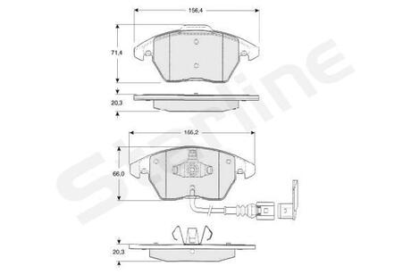 Колодки тормозные дисковые, к-кт. STARLINE BDS833P