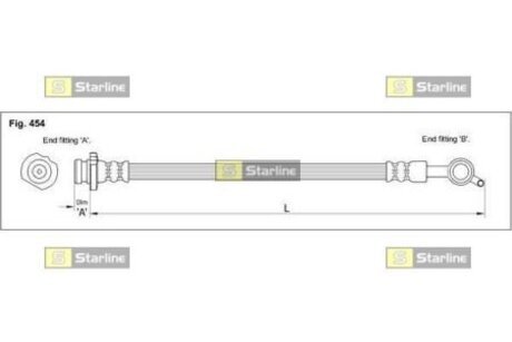 Тормозной шланг STARLINE HAST1204