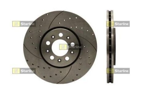 Гальмiвний диск (перфорований) STARLINE PB2480S