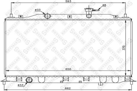 Радіатор охолодження двигуна M/T STELLOX 1026614SX (фото 1)