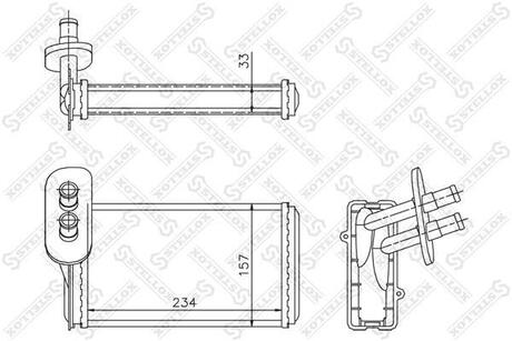 Радиатор отопителя STELLOX 1035019SX