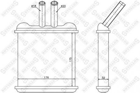 Радиатор печки / Daewoo Nubira all 99&gt; STELLOX 10-35074-SX (фото 1)