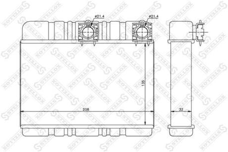 Радіатор опалення салону STELLOX 1035081SX (фото 1)