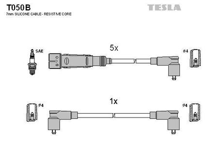 Дроти запалення, набір TESLA T050B