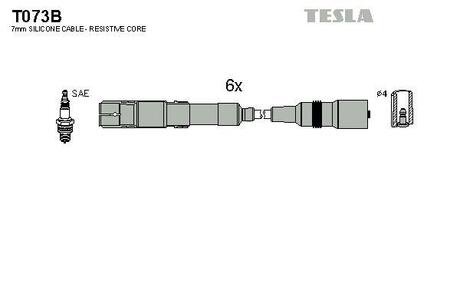 Дроти запалення, набір TESLA T073B