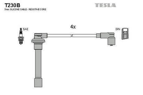 Дроти запалення, набір TESLA T230B