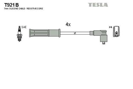 Дроти запалення, набір TESLA T921B