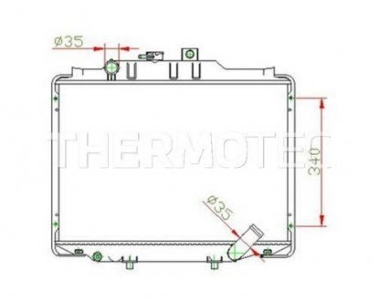 Радіатор THERMOTEC D70505TT