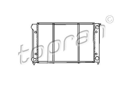 Радиатор, охлаждение двигател TOPRAN / HANS PRIES 102726