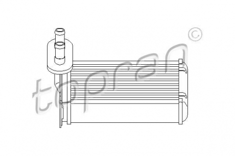 Радиатор печки VW Golf II,Passat 1.6-2.8 88- TOPRAN / HANS PRIES 103 147