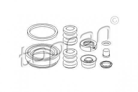 Ремкомплект, тормозной суппорт TOPRAN / HANS PRIES 107 083