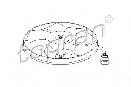 Вентилятор радіатора (охолодження двигуна) TOPRAN / HANS PRIES 111285