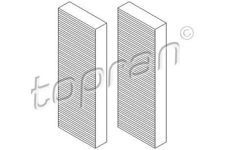 Фільтр повітря (салону) TOPRAN / HANS PRIES 112297