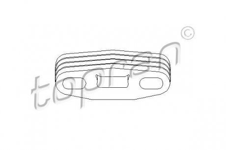 Кронштейн, глушитель TOPRAN / HANS PRIES 201 716