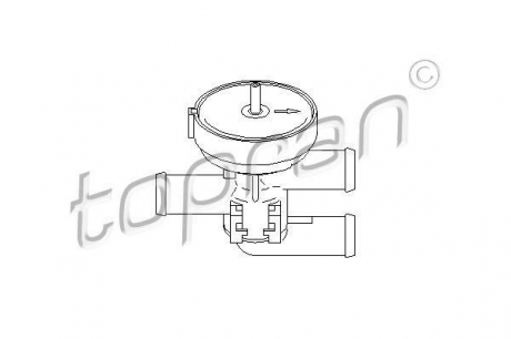 Кран пічки OPEL ASTRA/VECTRA TOPRAN / HANS PRIES 206241