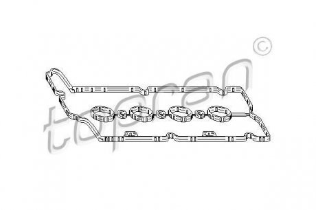 Прокладка клапанной крышки opel 1.61.8 05- компл. TOPRAN / HANS PRIES 207 621