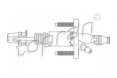 ГЛАВНЫЙ ЦИЛИНДР СЦЕПЛЕНИЯ TOPRAN / HANS PRIES 207 632