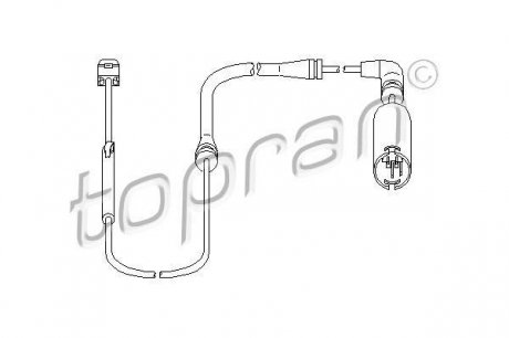 Датчик износа передних тормозных колодок (670мм) BMW 3 E46 TOPRAN / HANS PRIES 500659