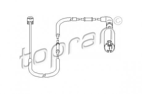 Датчик износа задних тормозных колодок (L=1340mm) BMW 3 E46 TOPRAN / HANS PRIES 500660