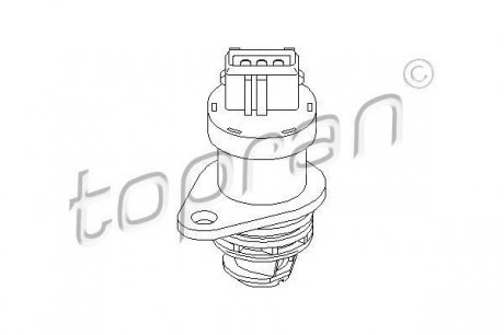 Датчик скорости /спидометра/ вращения вала кпп Peugeot/Citroen TOPRAN / HANS PRIES 721 913 (фото 1)