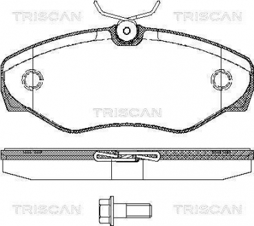 Колодки гальмівні для дискових гальм TRISCAN 8110 10529