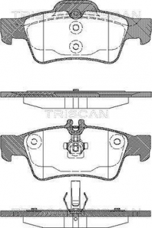 Колодки гальмівні для дискових гальм TRISCAN 8110 23036