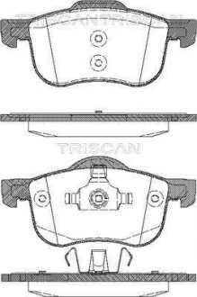 Колодки гальмівні для дискових гальм TRISCAN 8110 27003