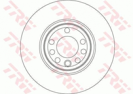 Диск тормозной fiat, opel signum, saab, задн. TRW DF4266