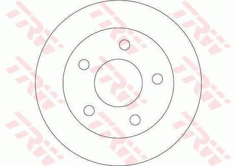 Диск гальмівний TRW DF4357