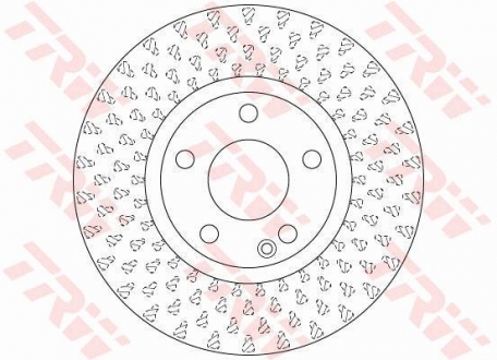 Диск гальмівний (1 шт.) MERCEDES A(W176)/ B(W246) "F D=295mm "12>> TRW DF6501