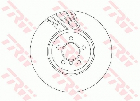 Диск гальмівний BMW 5 (F07,F10)/ 7(F01,F02) "FR "D=374mm "08>> TRW DF6614S