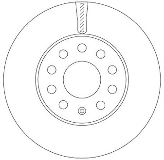 Диск гальмівний SEAT/SKODA/VW Leon/Octavia/Golf "F D=276mm "14>> TRW DF6903S