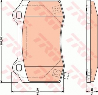 Тормозные колодки TRW GDB4171