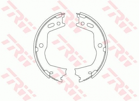 Комплект гальмівних колодок з 4 шт. барабанів TRW GS8803