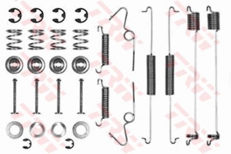 Монтажний комплект гальмівних колодок FORD Transit >>"92 TRW SFK128