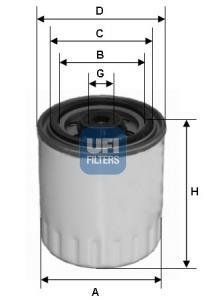 ФИЛЬТР ТОПЛИВА DB W124/201 DIESEL UFI 24.321.00