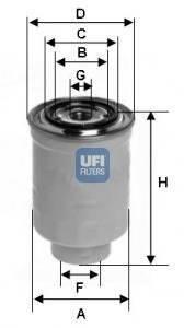 Фільтр палива UFI 24.374.00