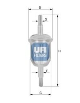 Топливный фильтр UFI 31.009.70