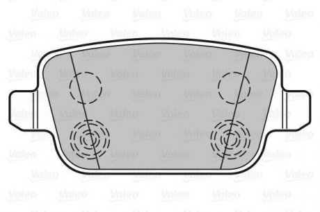 Колодки торм. зад. ford focus ii ford galaxy iii volvo s80 volvo v70 Valeo 301935