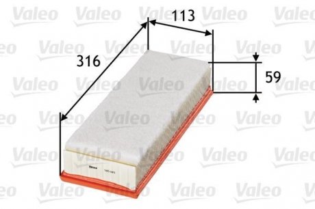 Воздушный фильтр Valeo 585015