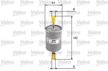 Топливный фильтр Valeo 587008