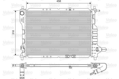 Радиатор системы охлаждения Valeo 701598 (фото 1)