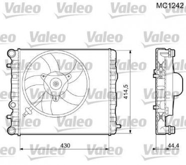 Радиатор системы охлаждения Valeo 733062