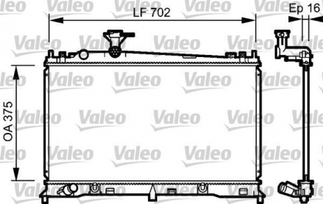 Радіатор системи охолодження Valeo 734483 (фото 1)