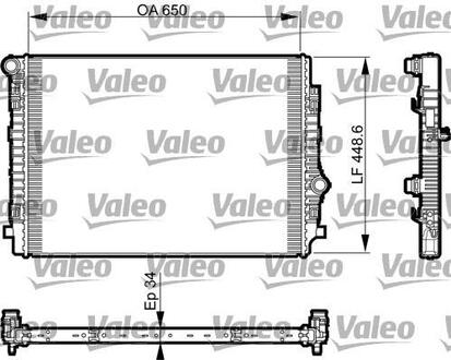 Радіатор Valeo 735549